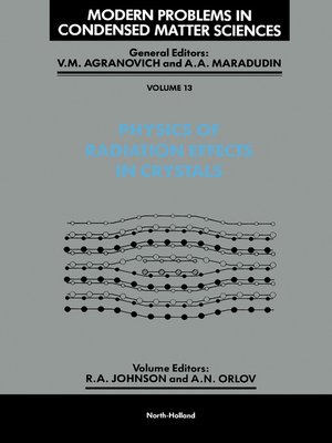 cover image of Physics of Radiation Effects in Crystals